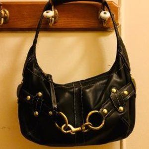Vintage Coach leather shoulder bag
